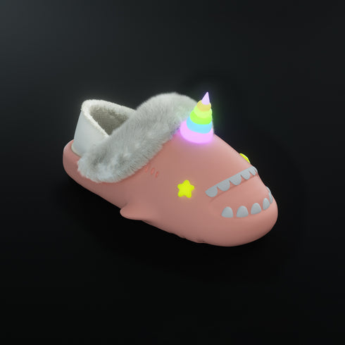Sharkicks Pro - Invierno, Unicornio Ojos de Estrella, Talón Cubierto